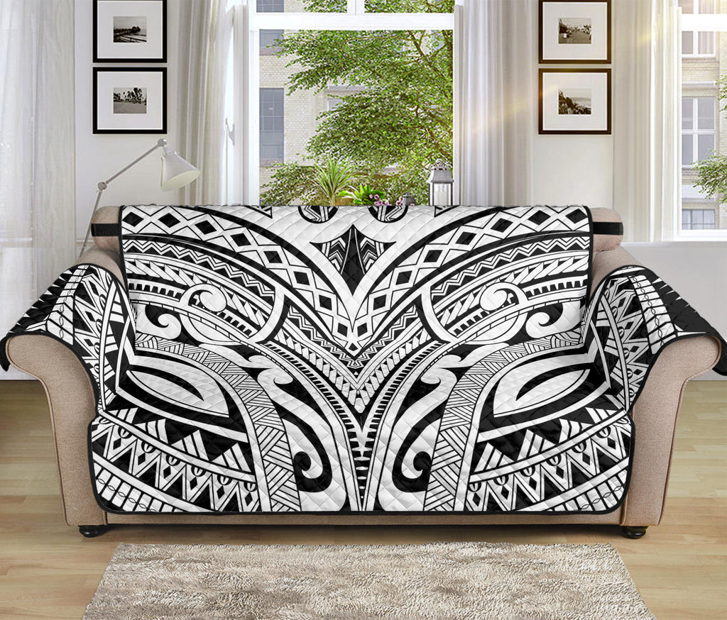 Tribal Maori Polynesian Tattoo Print Sofa Protector