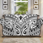 Tribal Maori Polynesian Tattoo Print Sofa Protector