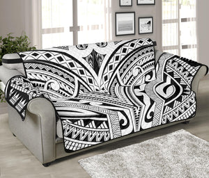 Tribal Maori Polynesian Tattoo Print Sofa Protector