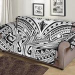 Tribal Maori Polynesian Tattoo Print Sofa Protector