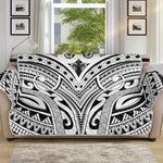 Tribal Maori Polynesian Tattoo Print Sofa Protector