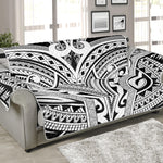 Tribal Maori Polynesian Tattoo Print Sofa Protector