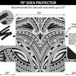 Tribal Maori Polynesian Tattoo Print Sofa Protector