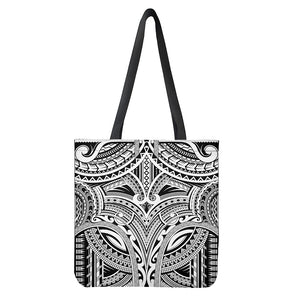 Tribal Maori Polynesian Tattoo Print Tote Bag