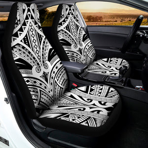 Tribal Maori Polynesian Tattoo Print Universal Fit Car Seat Covers