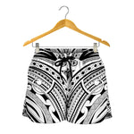 Tribal Maori Polynesian Tattoo Print Women's Shorts