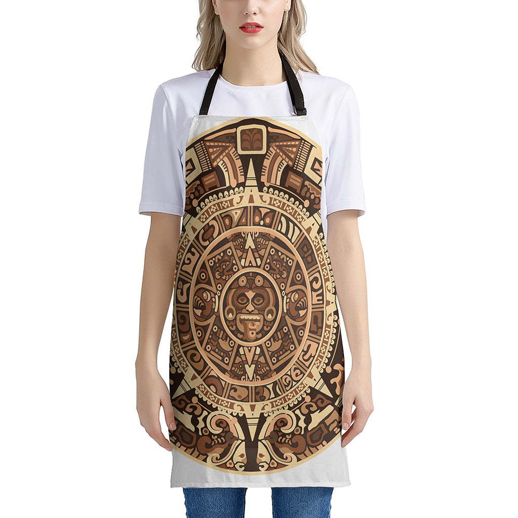 Tribal Maya Calendar Print Apron