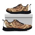 Tribal Maya Calendar Print Black Running Shoes
