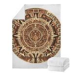 Tribal Maya Calendar Print Blanket