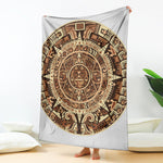 Tribal Maya Calendar Print Blanket