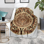 Tribal Maya Calendar Print Blanket