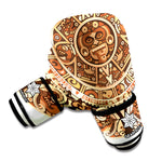 Tribal Maya Calendar Print Boxing Gloves