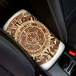 Tribal Maya Calendar Print Car Center Console Cover