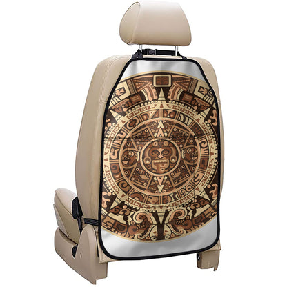 Tribal Maya Calendar Print Car Seat Organizers