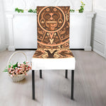 Tribal Maya Calendar Print Dining Chair Slipcover