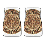 Tribal Maya Calendar Print Front Car Floor Mats