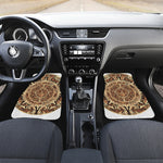 Tribal Maya Calendar Print Front Car Floor Mats