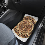 Tribal Maya Calendar Print Front Car Floor Mats