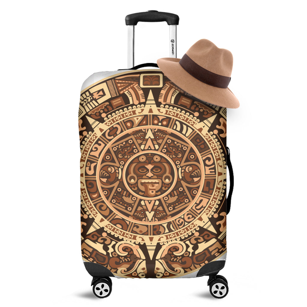 Tribal Maya Calendar Print Luggage Cover