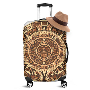 Tribal Maya Calendar Print Luggage Cover