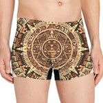 Tribal Maya Calendar Print Men's Boxer Briefs