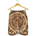 Tribal Maya Calendar Print Men's Shorts