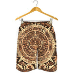 Tribal Maya Calendar Print Men's Shorts