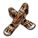 Tribal Maya Calendar Print Muay Thai Shin Guard