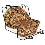 Tribal Maya Calendar Print Pet Car Back Seat Cover