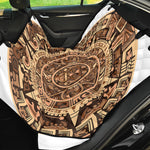 Tribal Maya Calendar Print Pet Car Back Seat Cover