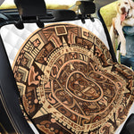 Tribal Maya Calendar Print Pet Car Back Seat Cover