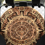 Tribal Maya Calendar Print Pet Car Back Seat Cover