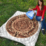 Tribal Maya Calendar Print Quilt