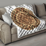 Tribal Maya Calendar Print Quilt
