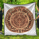 Tribal Maya Calendar Print Quilt