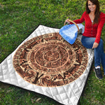 Tribal Maya Calendar Print Quilt