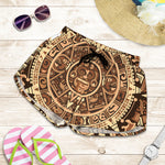 Tribal Maya Calendar Print Women's Shorts