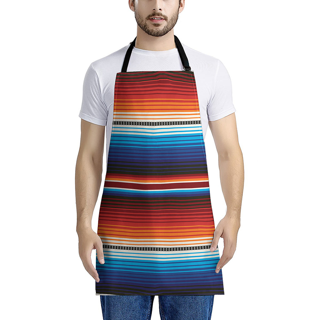 Tribal Mexican Blanket Pattern Print Apron