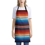 Tribal Mexican Blanket Pattern Print Apron