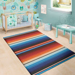 Tribal Mexican Blanket Pattern Print Area Rug