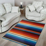 Tribal Mexican Blanket Pattern Print Area Rug