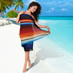 Tribal Mexican Blanket Pattern Print Beach Sarong Wrap
