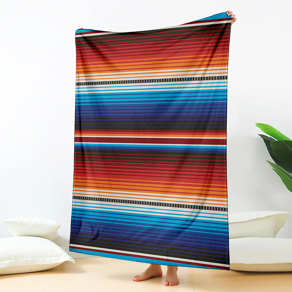 Tribal Mexican Blanket Pattern Print Blanket