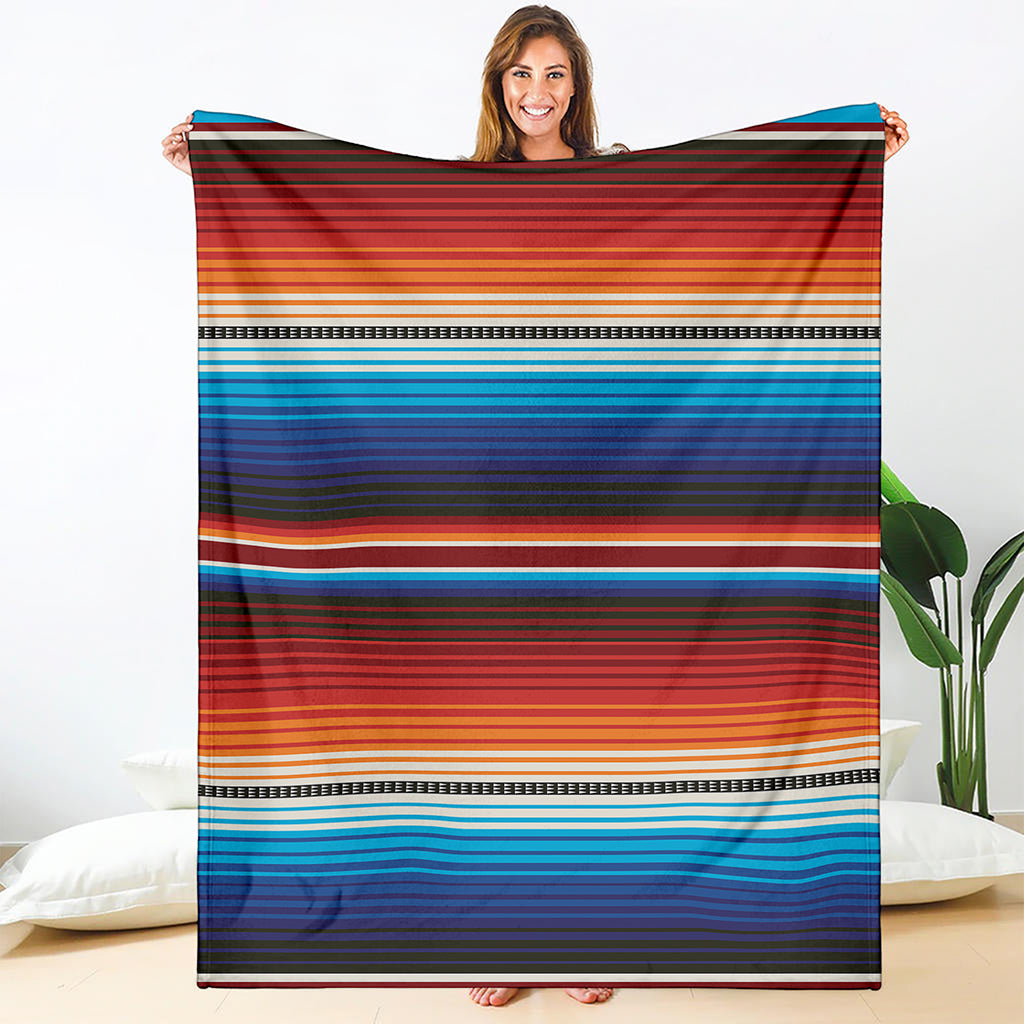 Tribal Mexican Blanket Pattern Print Blanket