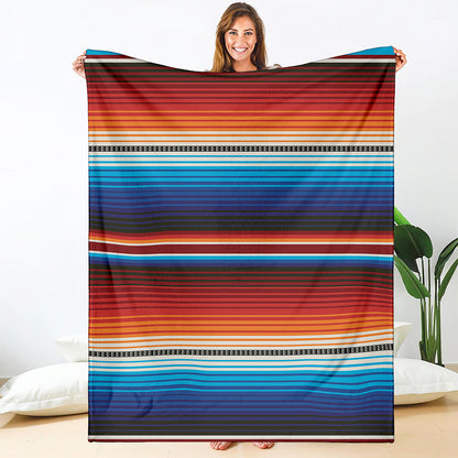 Tribal Mexican Blanket Pattern Print Blanket