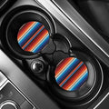 Tribal Mexican Blanket Pattern Print Car Coasters