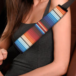 Tribal Mexican Blanket Pattern Print Car Seat Belt Covers