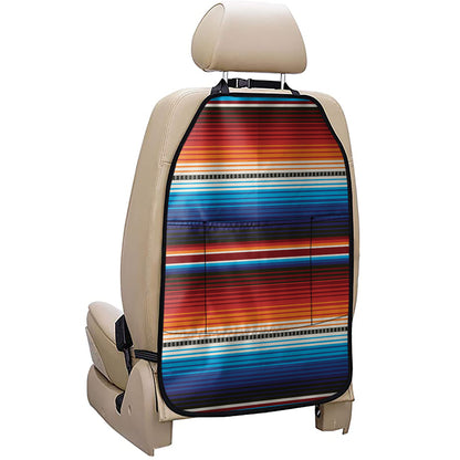 Tribal Mexican Blanket Pattern Print Car Seat Organizers