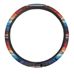 Tribal Mexican Blanket Pattern Print Car Steering Wheel Cover