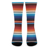 Tribal Mexican Blanket Pattern Print Crew Socks